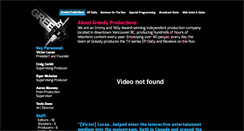 Desktop Screenshot of greedyproductions.com